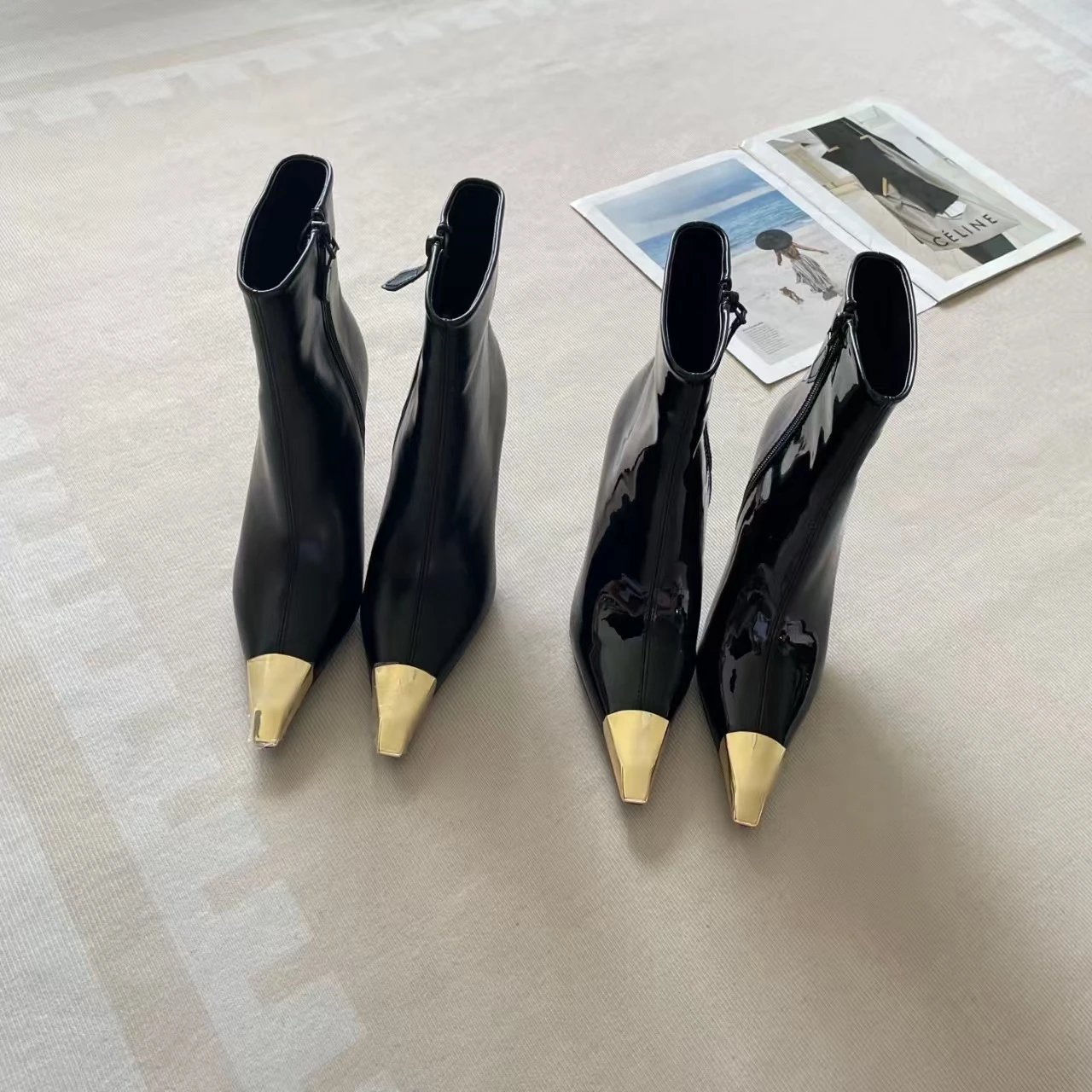 Saint Laurent Boots Pointed-Toe Slouch Stiletto image 2