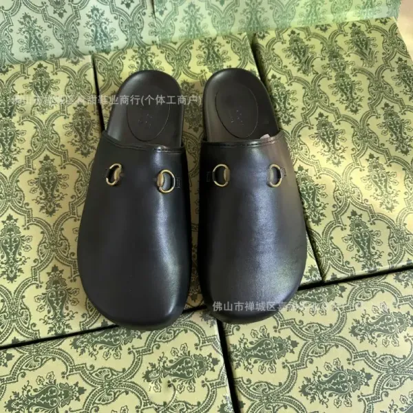 Gucci Princetown Leather Slippers Black - 5