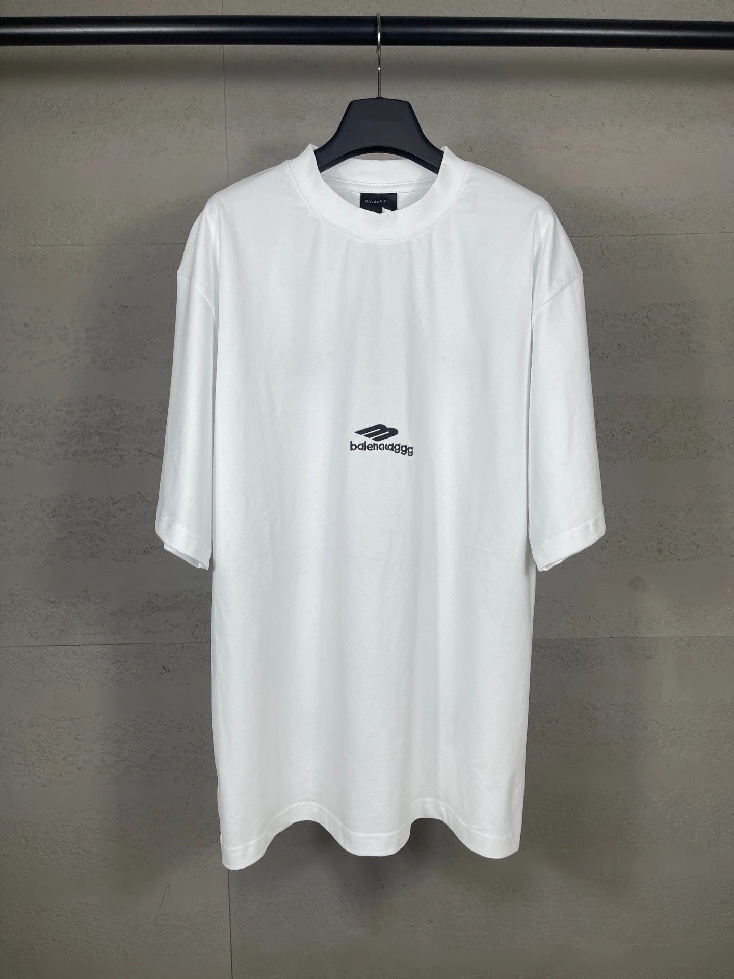 Balenciaga AG Logo Print Oversized T-Shirt Black - 9