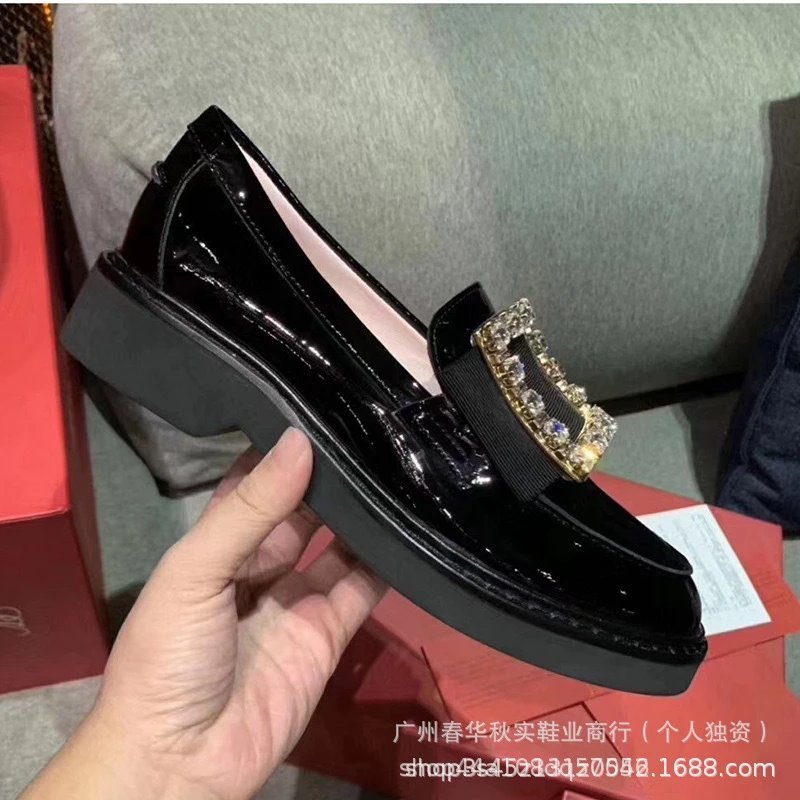 Unbranded Boots Patent Chelsea Ankle with Rhinestone Buckle image 4