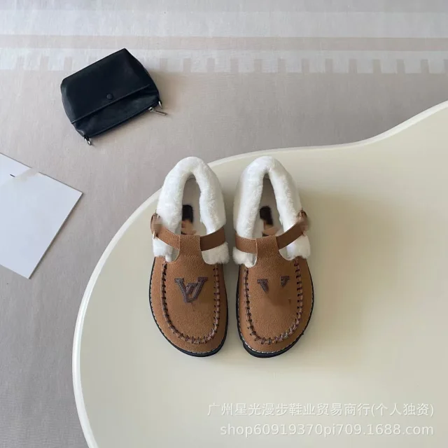 Louis Vuitton Slippers Faux-Fur-Lined LV Monogram Mule product detail image 7
