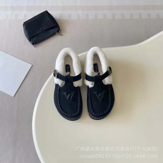 Louis Vuitton Slippers Faux-Fur-Lined LV Monogram Mule product detail image 9