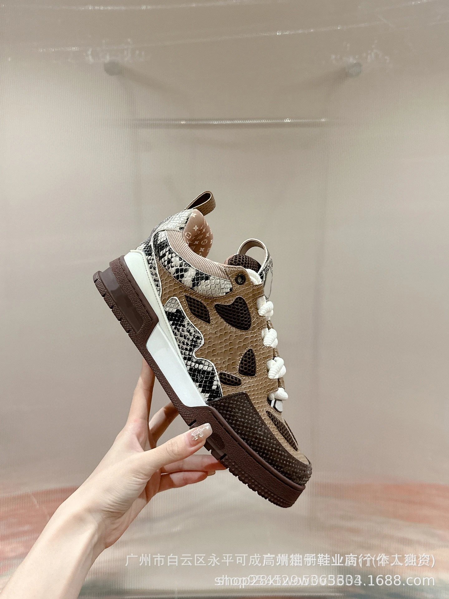 Off-White x Louis Vuitton Archlight Black Mesh Sneakers - 20
