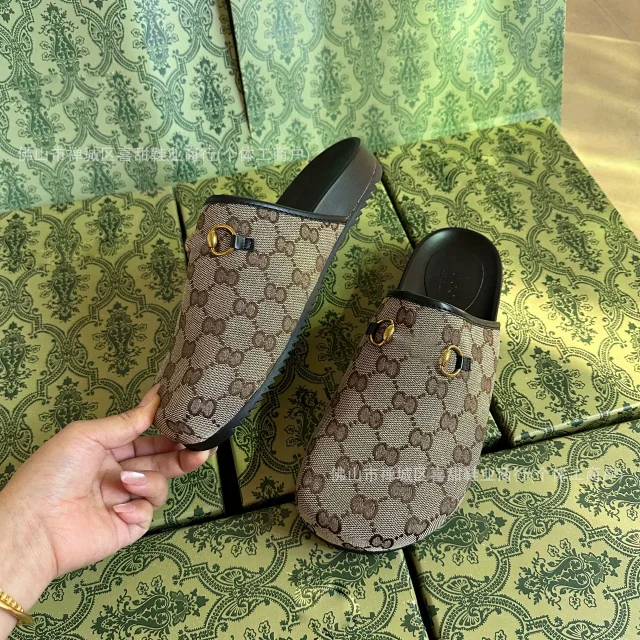 Gucci Slippers Horsebit Monogram Mules product detail image 6