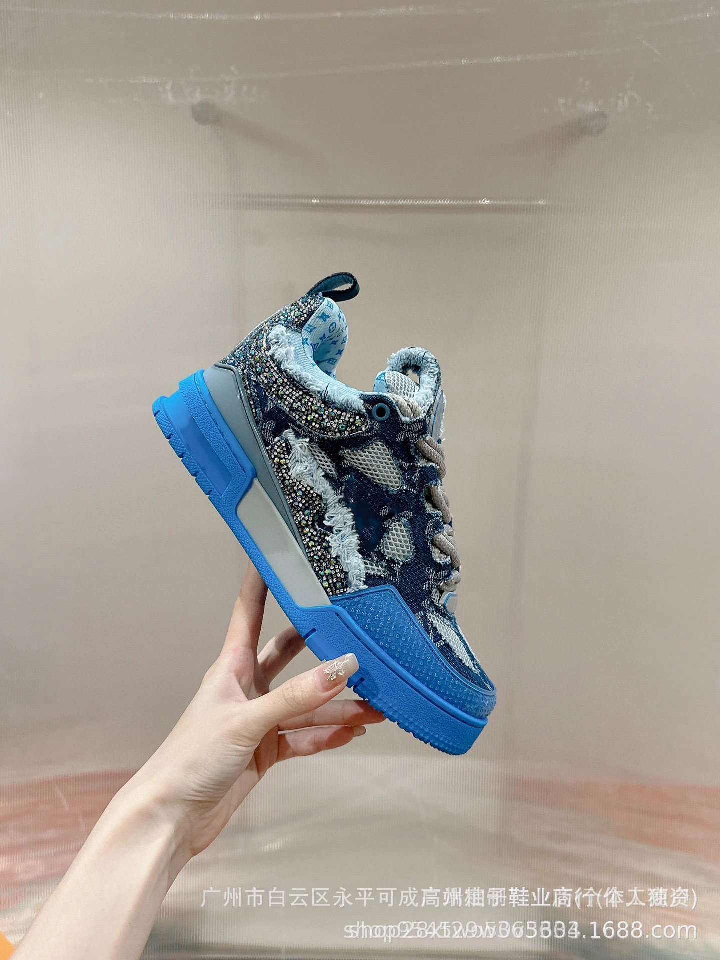 Off-White x Louis Vuitton Archlight Black Mesh Sneakers - 17