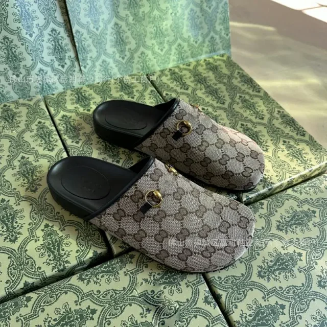 Gucci Slippers Horsebit Monogram Mules product detail image 7