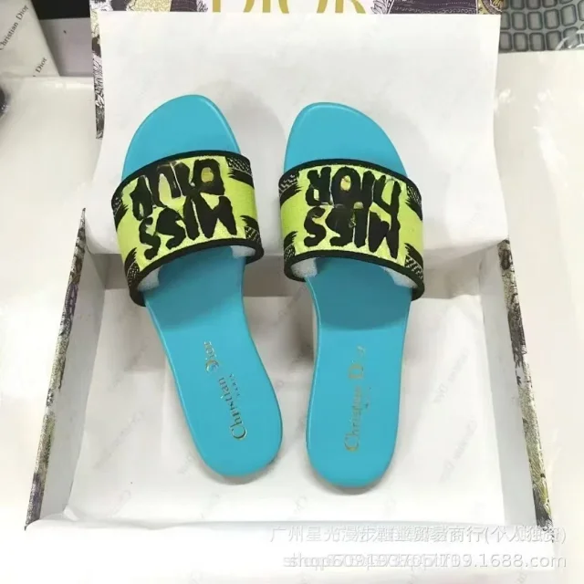 Dior Slippers Miss Embroidered Slide product detail image 8