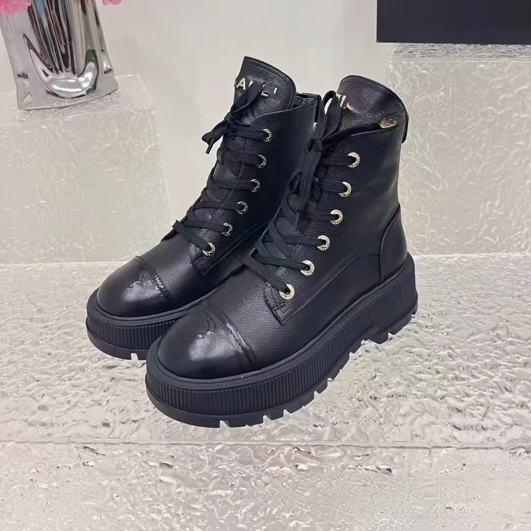 Unbranded Boots Quilted Lace-Up Ankle image 3