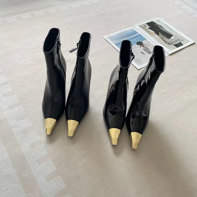 Saint Laurent Boots Pointed-Toe Slouch Stiletto product detail image 3