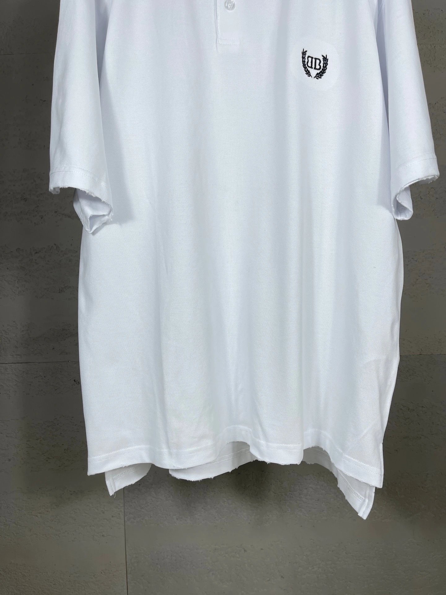Balenciaga Logo-Embroidered Black Polo - 7