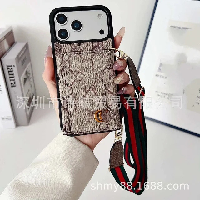 Louis Vuitton Phone Cases Card Holder Case with Adjustable Lanyard product detail image 7