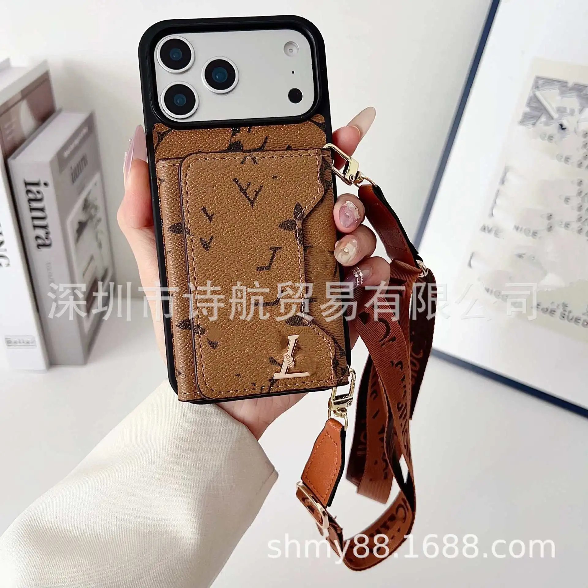 Louis Vuitton Phone Cases Card Holder Case with Adjustable Lanyard image 4