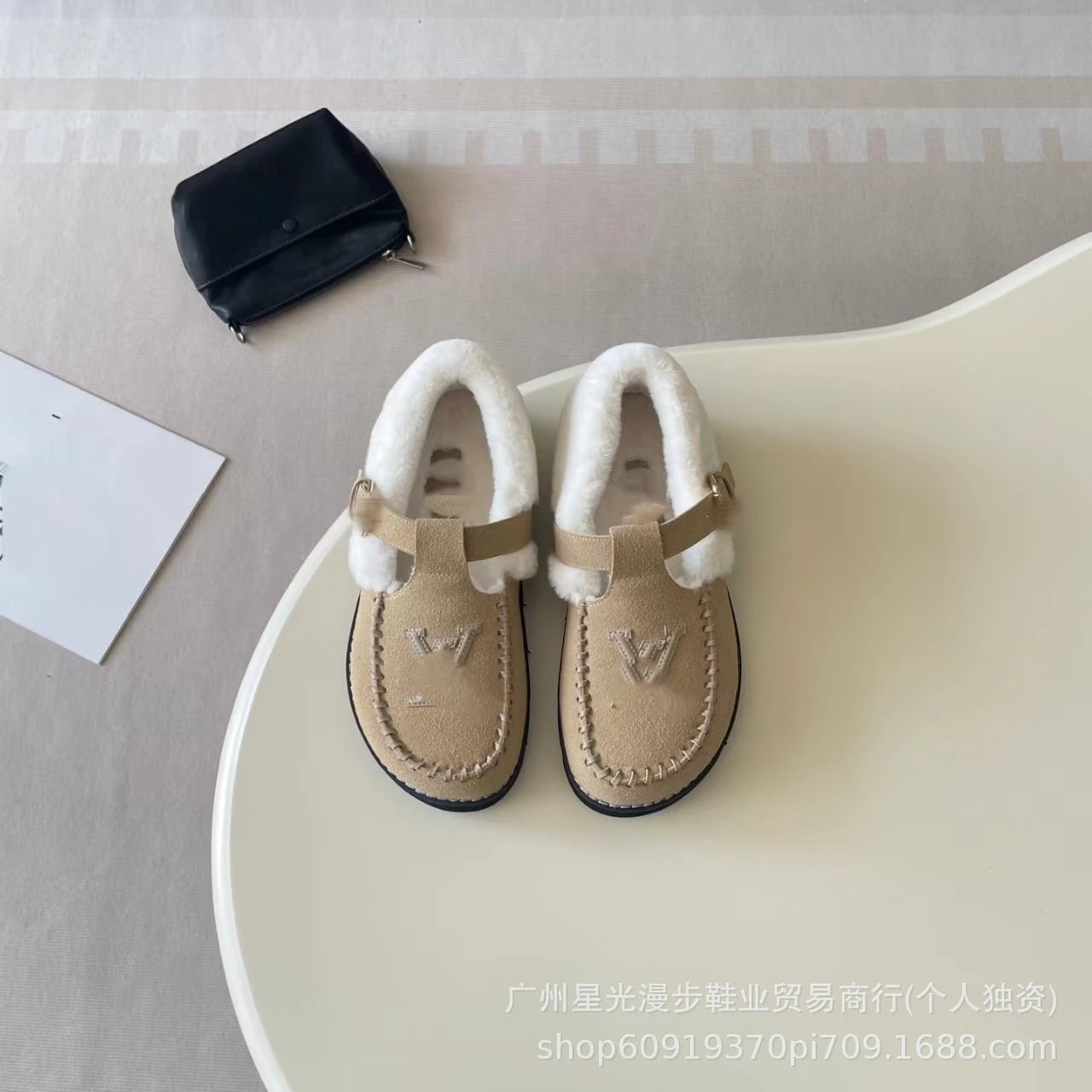 Louis Vuitton Slippers Faux-Fur-Lined LV Monogram Mule image 4