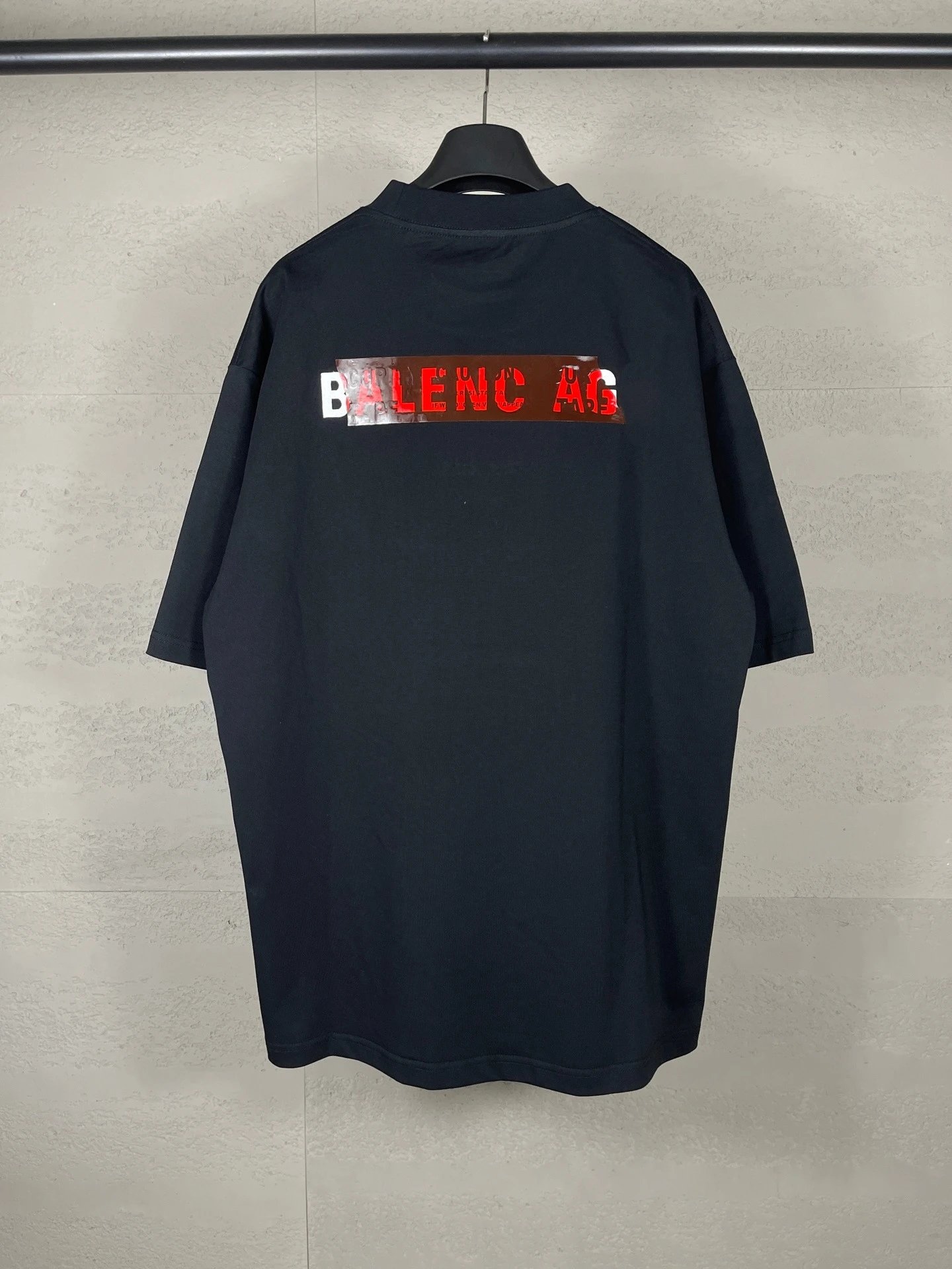 Balenciaga Logo Patch T-Shirt Light Blue - 10