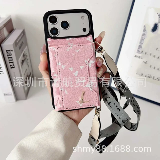 Louis Vuitton Phone Cases Card Holder Case with Adjustable Lanyard product detail image 10