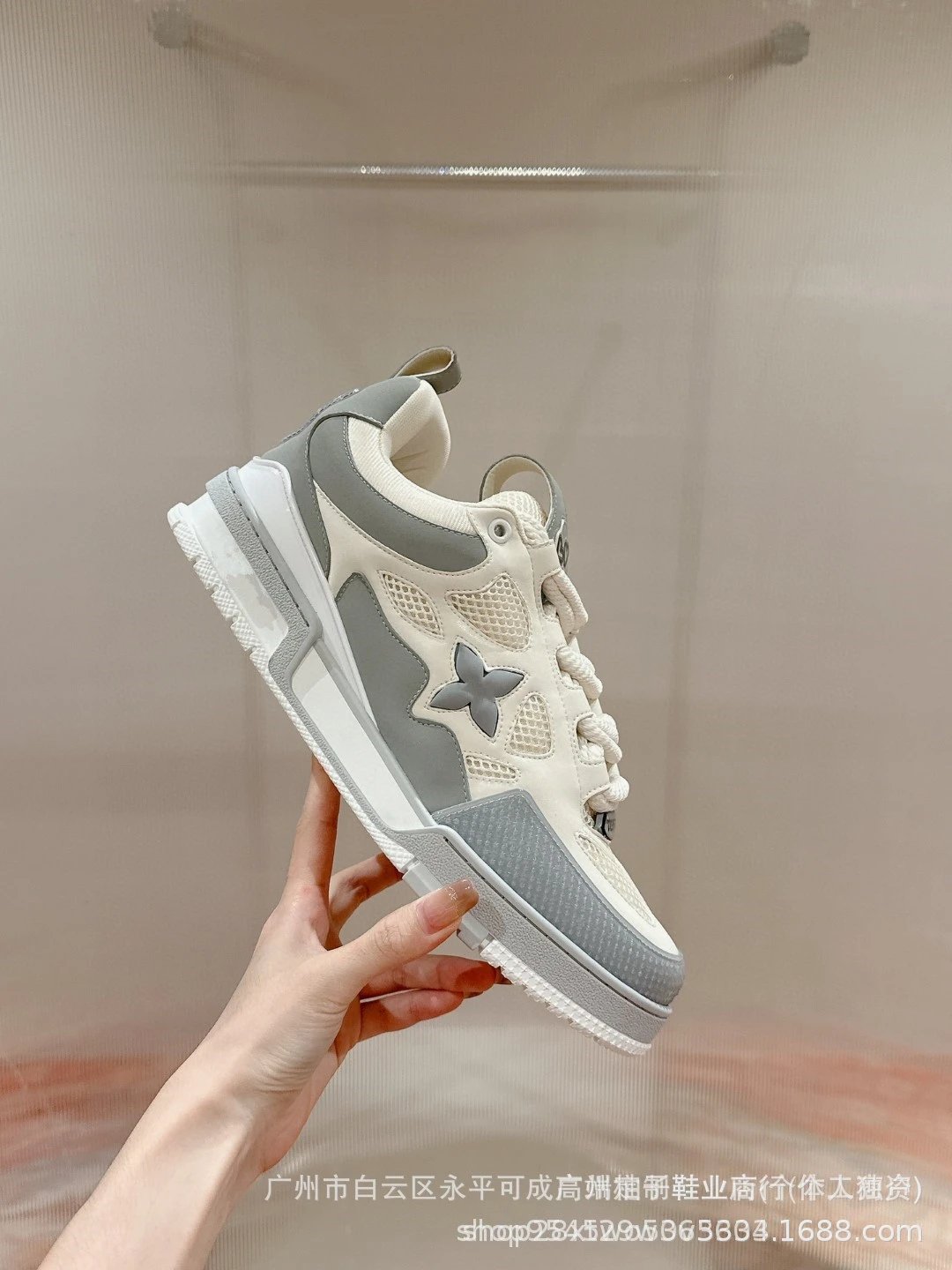 Off-White x Louis Vuitton Archlight Black Mesh Sneakers - 14