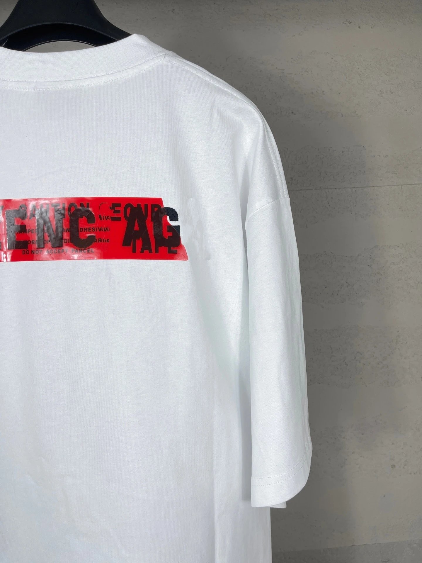 Balenciaga Logo Patch T-Shirt Light Blue - 19