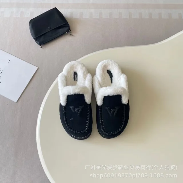 Louis Vuitton Slippers Faux-Fur-Lined LV Monogram Mule product detail image 5
