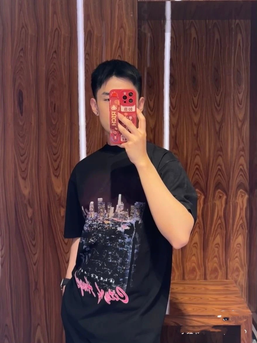 Balenciaga City of Angel Print Oversized T-Shirt White - 4
