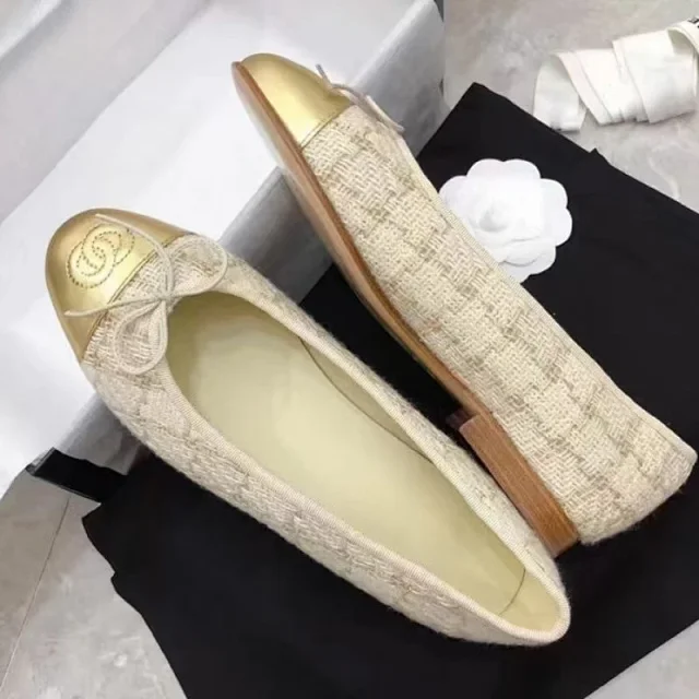 Chanel Leather Shoes Bow Ballet Flats product detail image 22