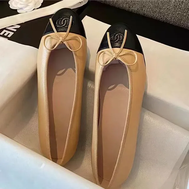 Chanel Leather Shoes Bow Ballet Flats product detail image 30