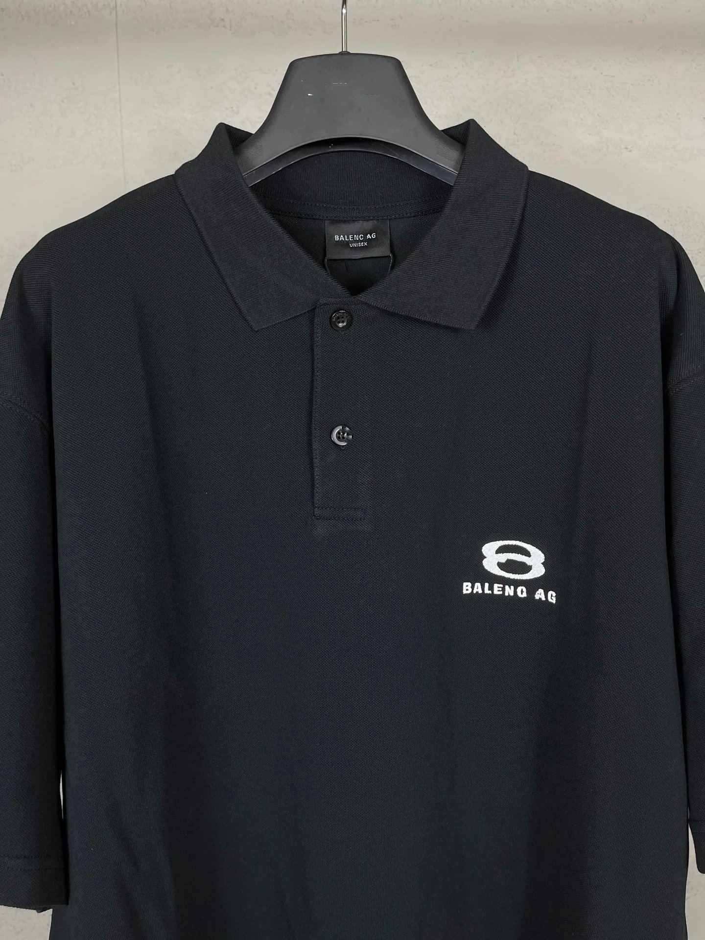 Balenciaga Logo Polo Black Polo - 6