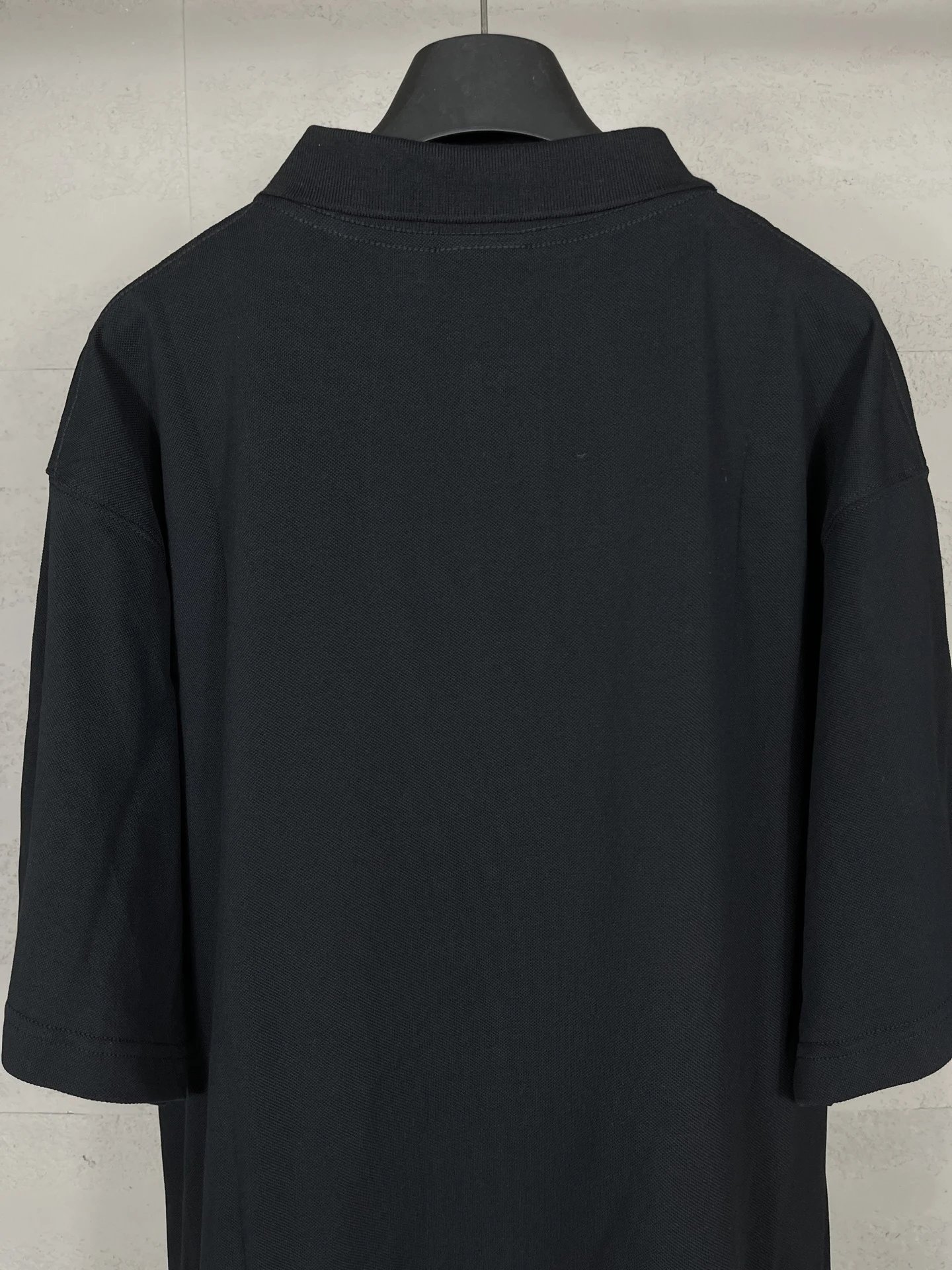Balenciaga Logo Polo Black Polo - 12