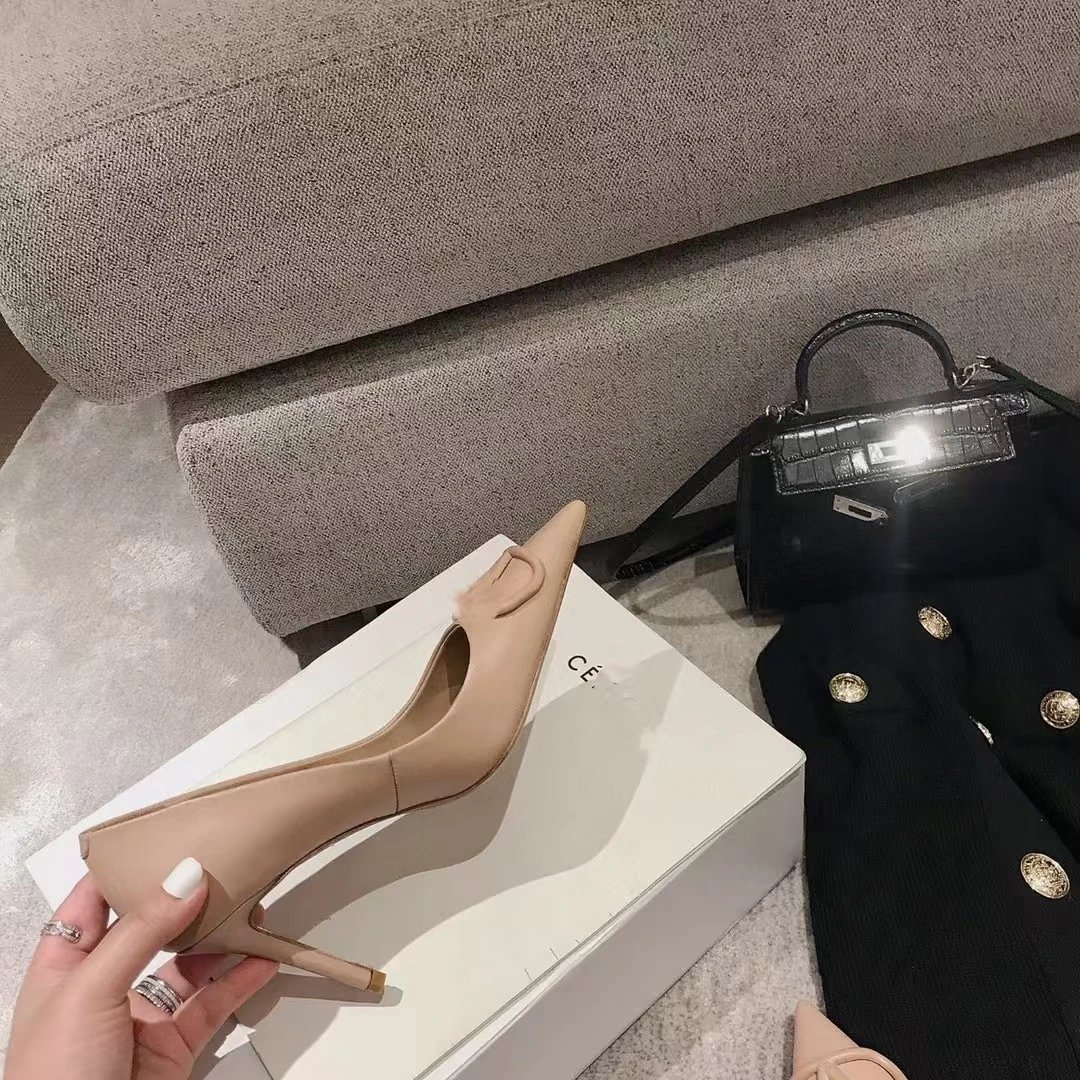Dior J'Adior Silver Metallic Pointed-Toe Pumps with Crystal Buckle - 13