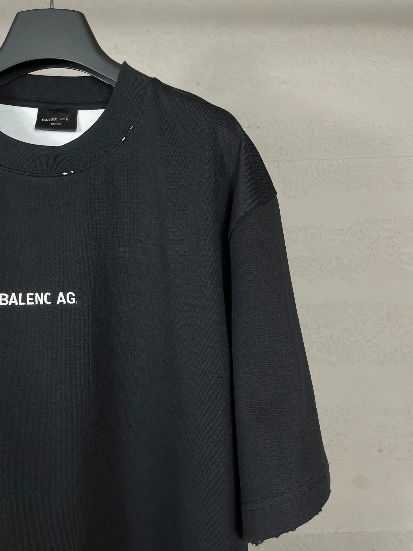 Balenciaga AG Distressed Oversized T-Shirt Black - 12