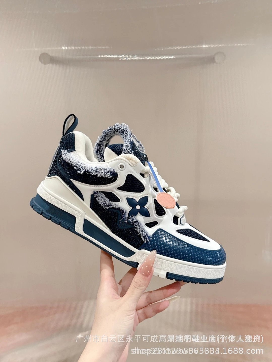 Off-White x Louis Vuitton Archlight Black Mesh Sneakers - 4
