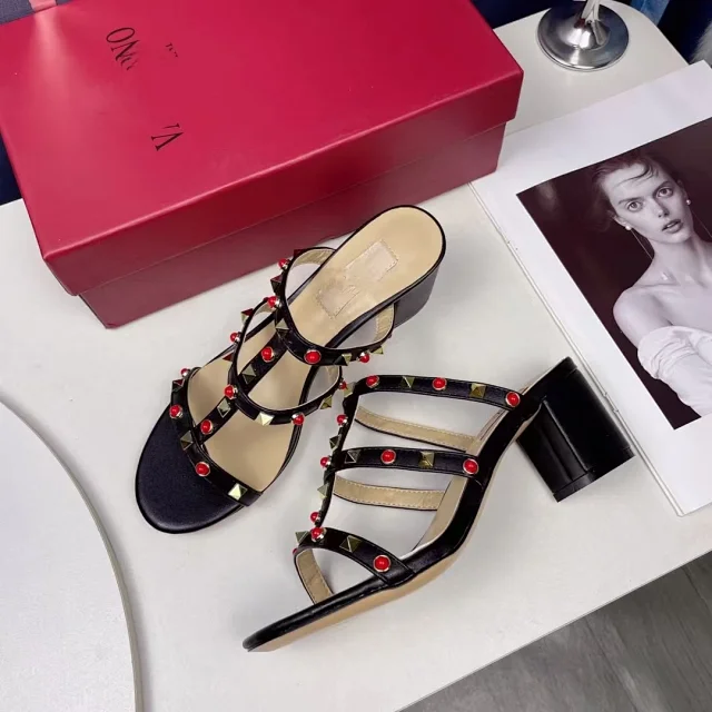 Valentino Sandals Studded Strappy Mule product detail image 8