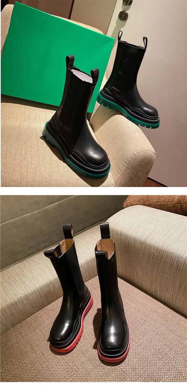 Bottega Veneta Boots Mid-Calf Chelsea Lug Sole product detail image 13