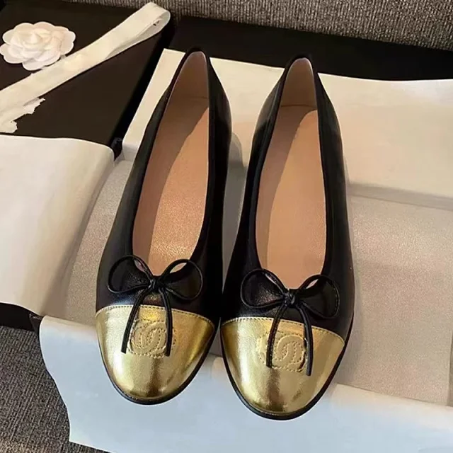 Chanel Leather Shoes Bow Ballet Flats product detail image 18