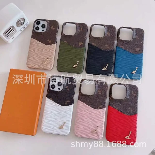 Louis Vuitton Phone Cases Monogram Contrast Textured Card Pocket product detail image 1