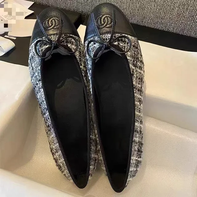 Chanel Leather Shoes Bow Ballet Flats product detail image 26