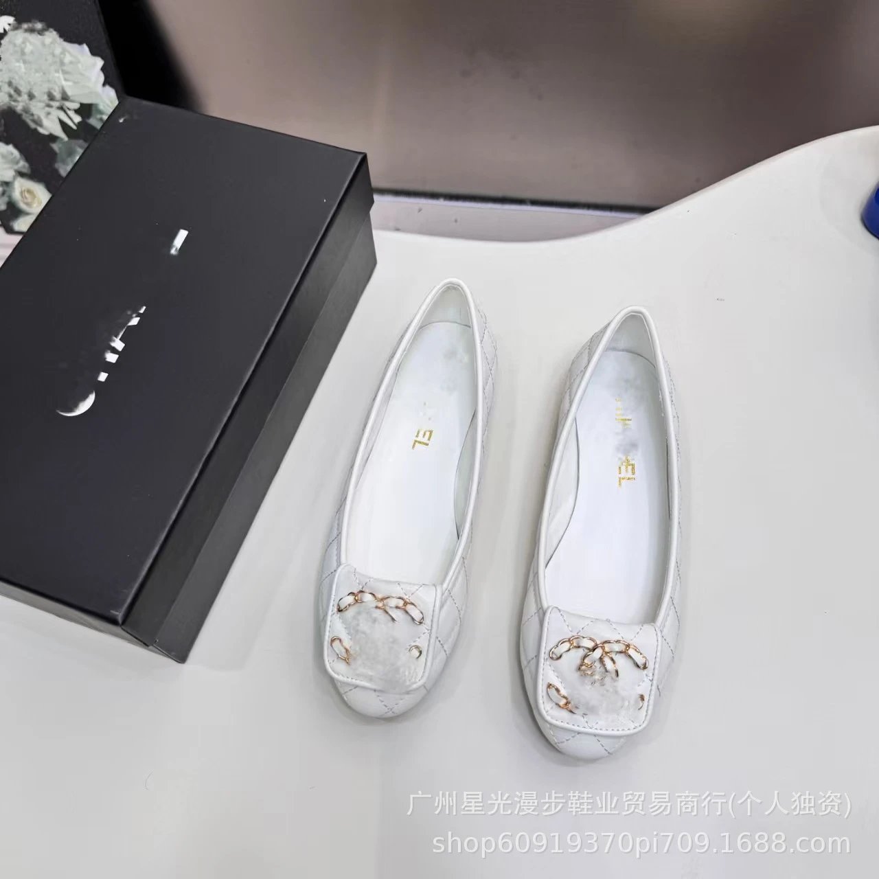 Chanel Classic Quilted Loafers Black Leather Shoes - 13