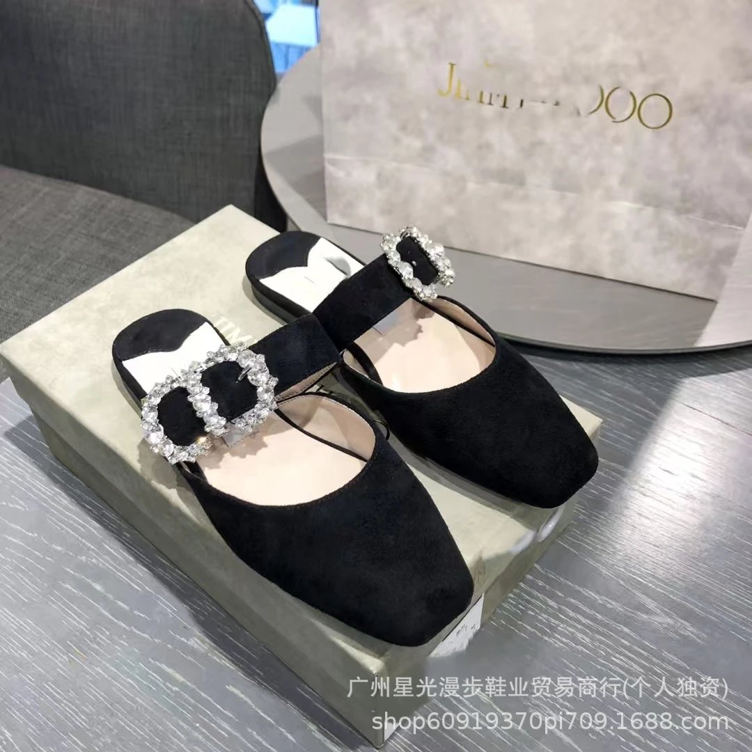 JIN Pointed-Toe Stiletto Heels with Crystal Strap Beige Shoes - 27