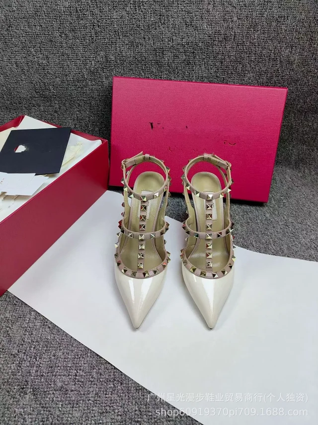 Unbranded High Heels Pointed-Toe Studded Ankle-Strap product detail image 20