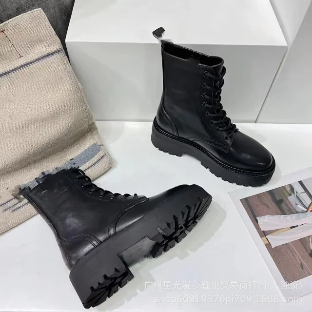 Unbranded Boots Lace-Up Platform Combat product detail image 7
