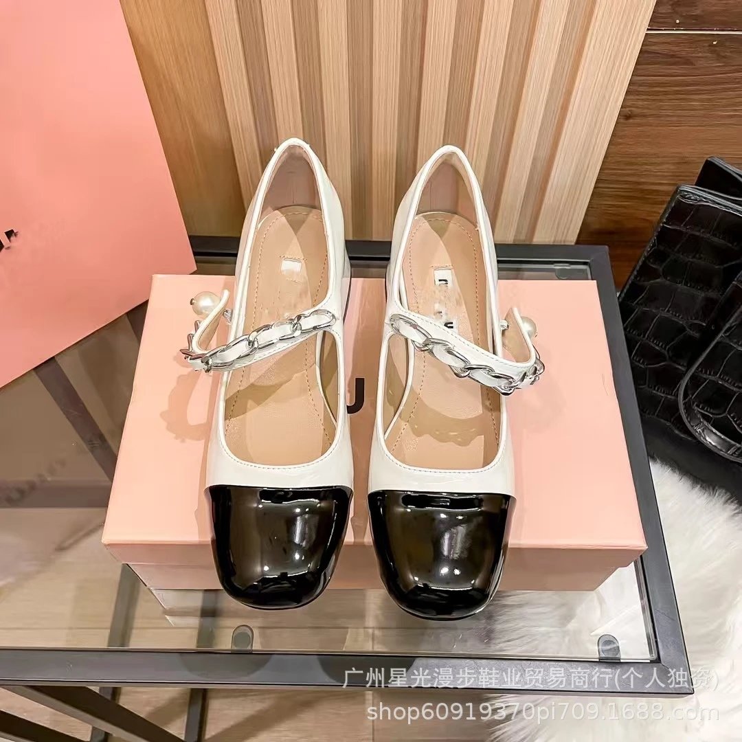 Miu Sandals T-Strap Slingback Block-Heel image 3