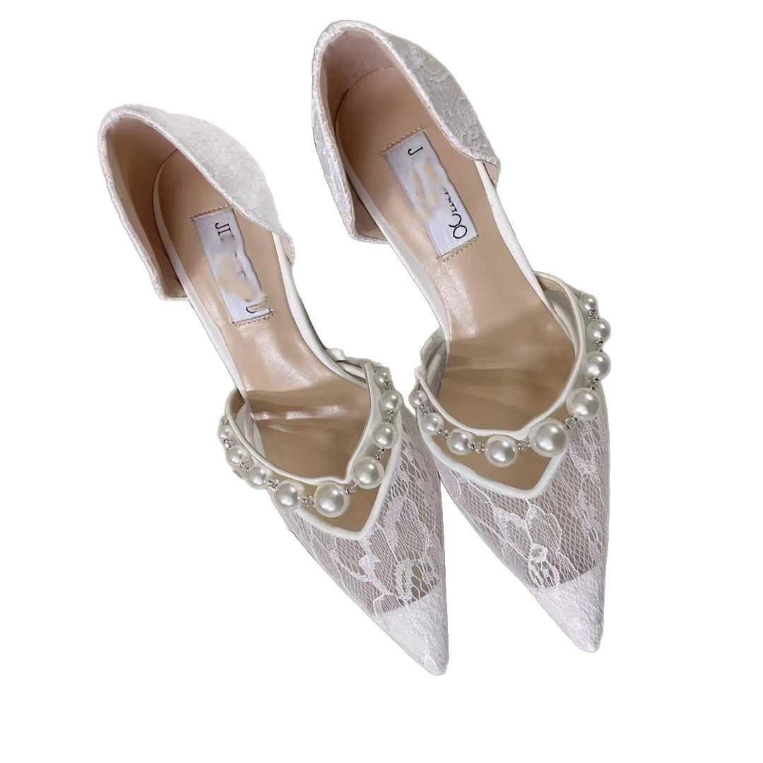 Jimmy Choo High Heels Bing crystal-strap pointed-toe mules image 5