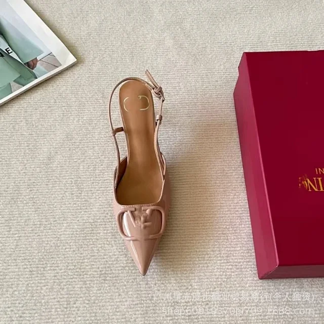 Unbranded High Heels Pointed-Toe Slingback with Square Buckle product detail image 7