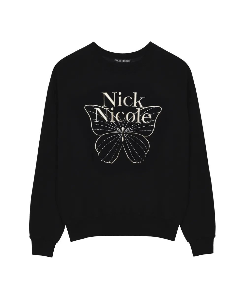 Nick Nicole Butterfly Graphic Sweatshirt Black - 57