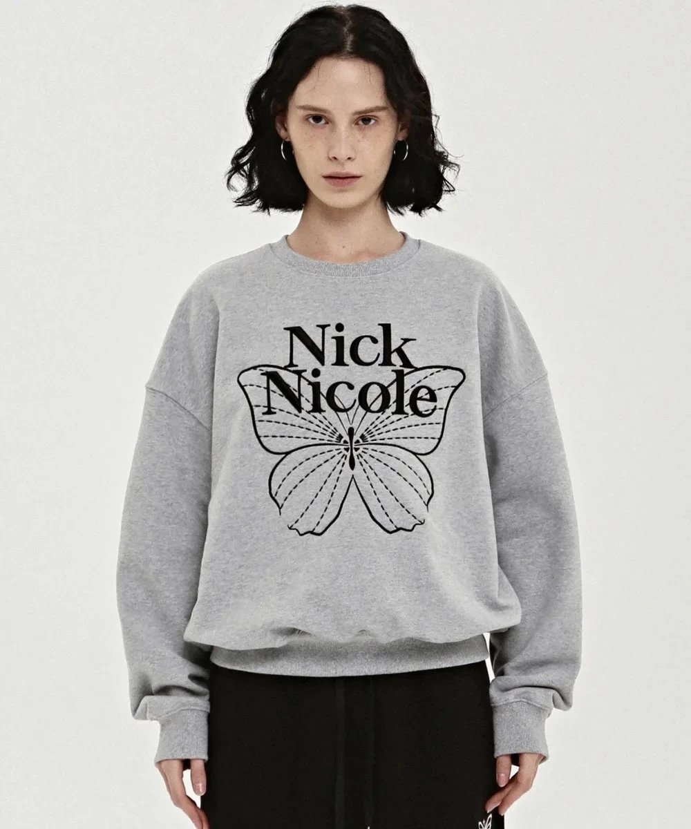 Nick Nicole Butterfly Graphic Sweatshirt Black - 72