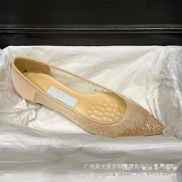 Jimmy Choo High Heels Bing crystal-strap pointed-toe mules product detail image 11