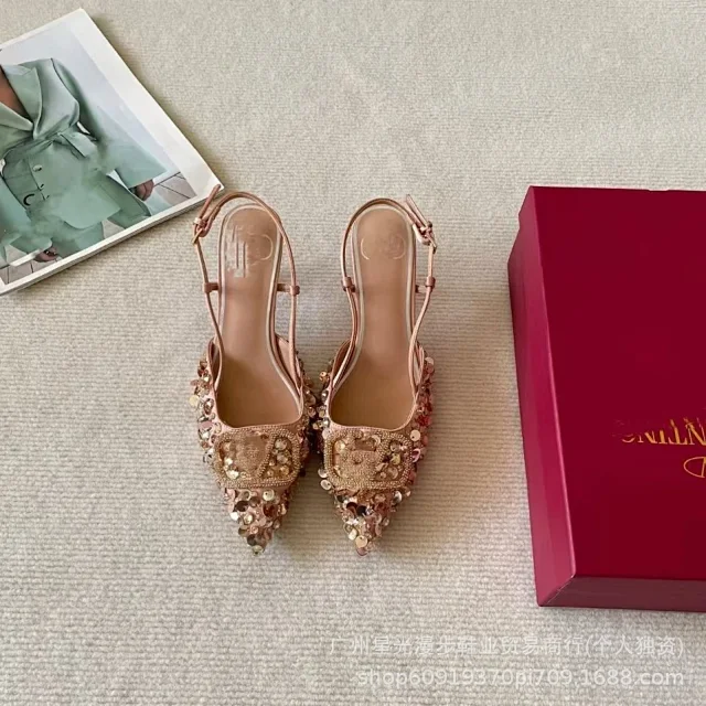 Unbranded High Heels Pointed-Toe Slingback with Square Buckle product detail image 10