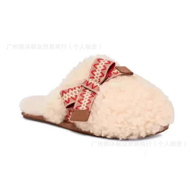 MAXI Slippers Shearling Bow product detail image 2