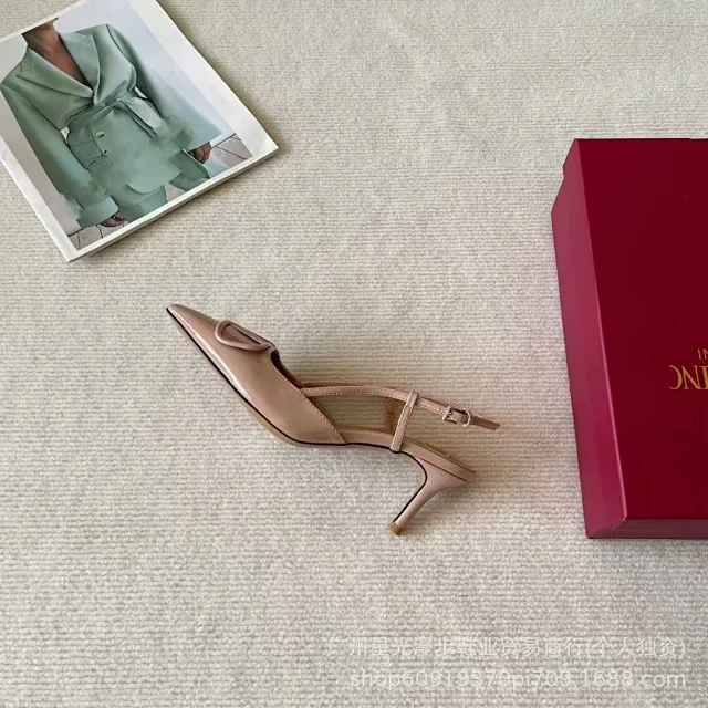 Unbranded High Heels Pointed-Toe Slingback with Square Buckle product detail image 21