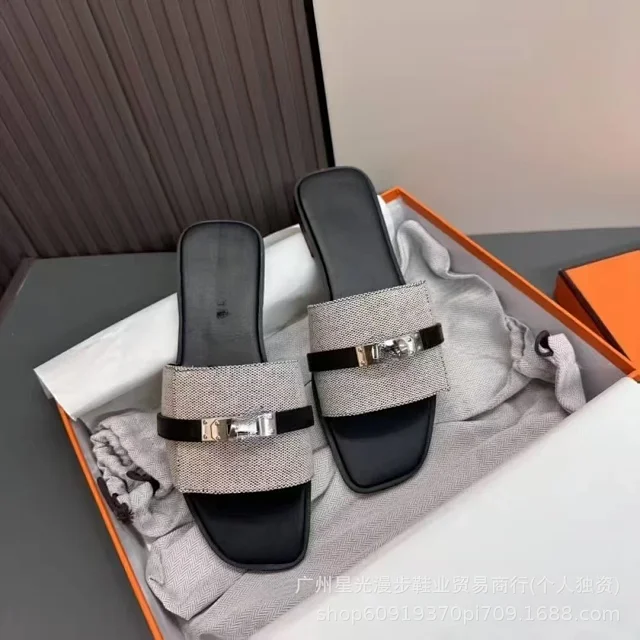 Unbranded Sandals Flat slide with turn-lock and studded strap detail product detail image 9