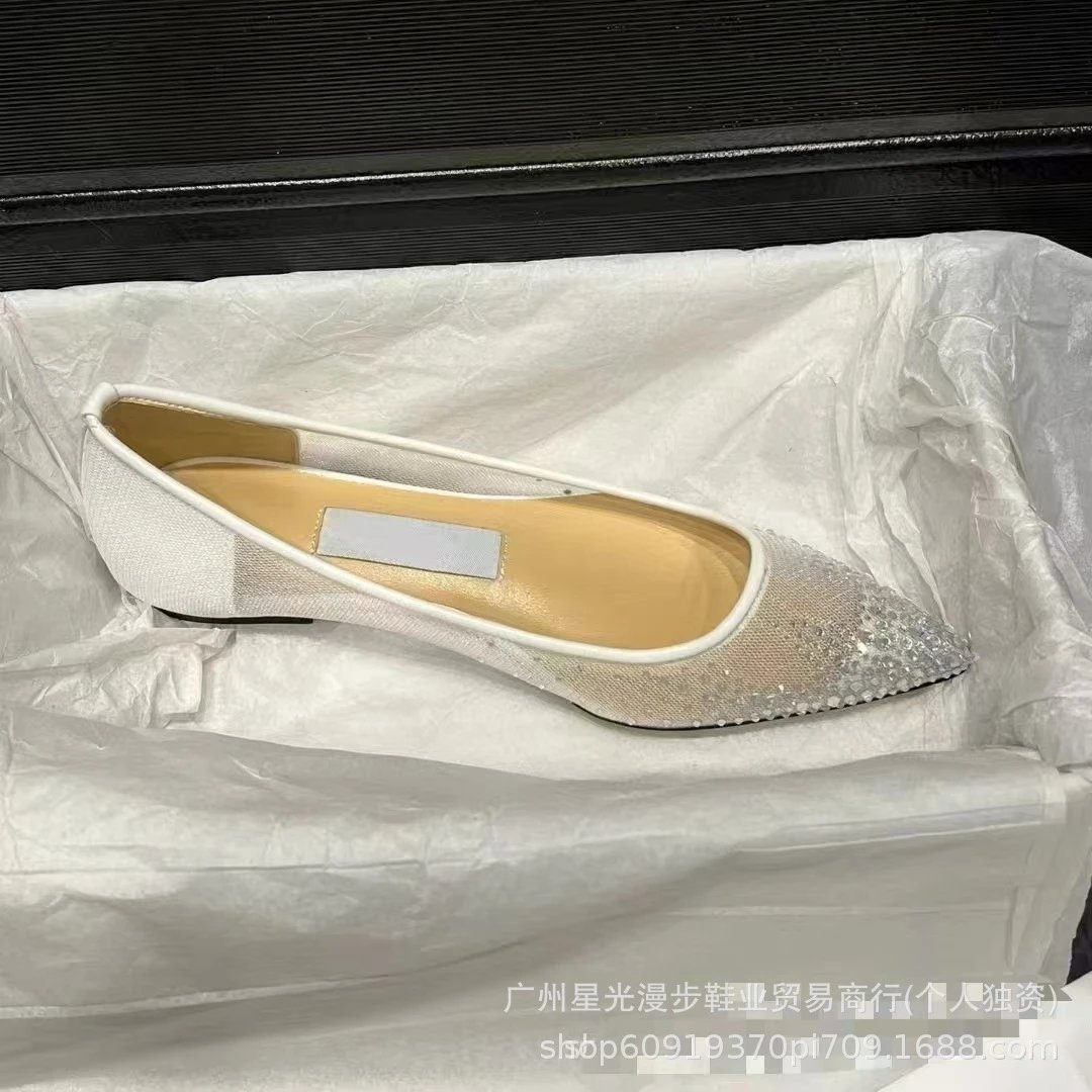 Crystal-Embellished Pointed-Toe Mule Heels Silver - 13